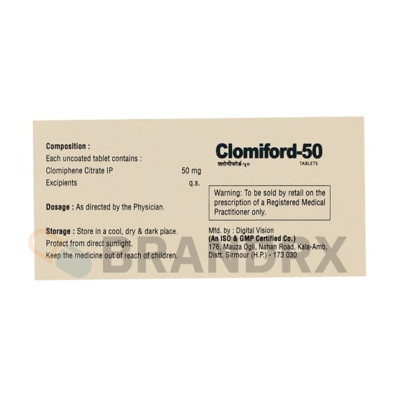 Clomiford 50 mg Johnlee Pharmaceuticals