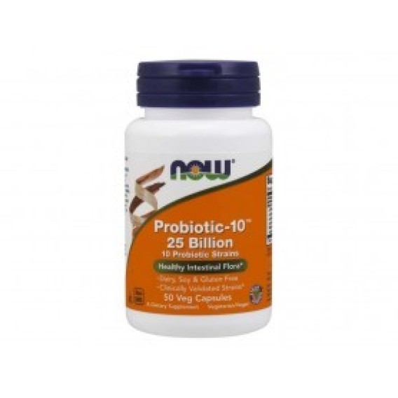 NOW Probiotic-10, probiotika, 25 miliard 50 kapsul Now foods